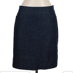 HALOGEN DARK DENIM SKIRT SIZE 14